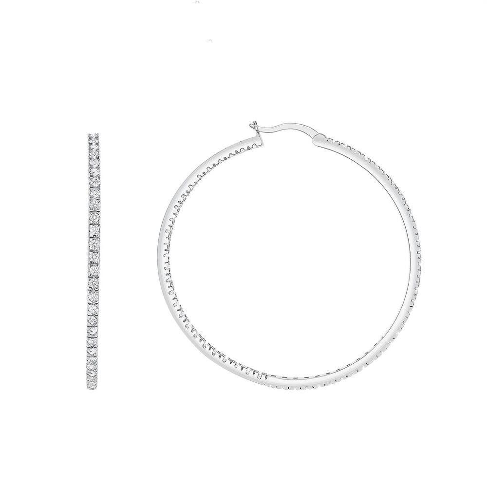 925 STERLING SILVER HOOP EARRINGS
